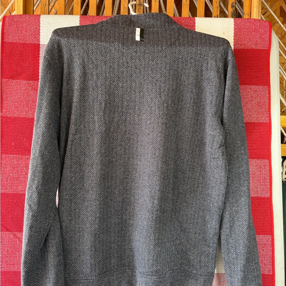 Rhoback Men’s Lightweight Shirt Jacket - Black & Gray with Red/Blue Trim, size S - Picture 3 of 6